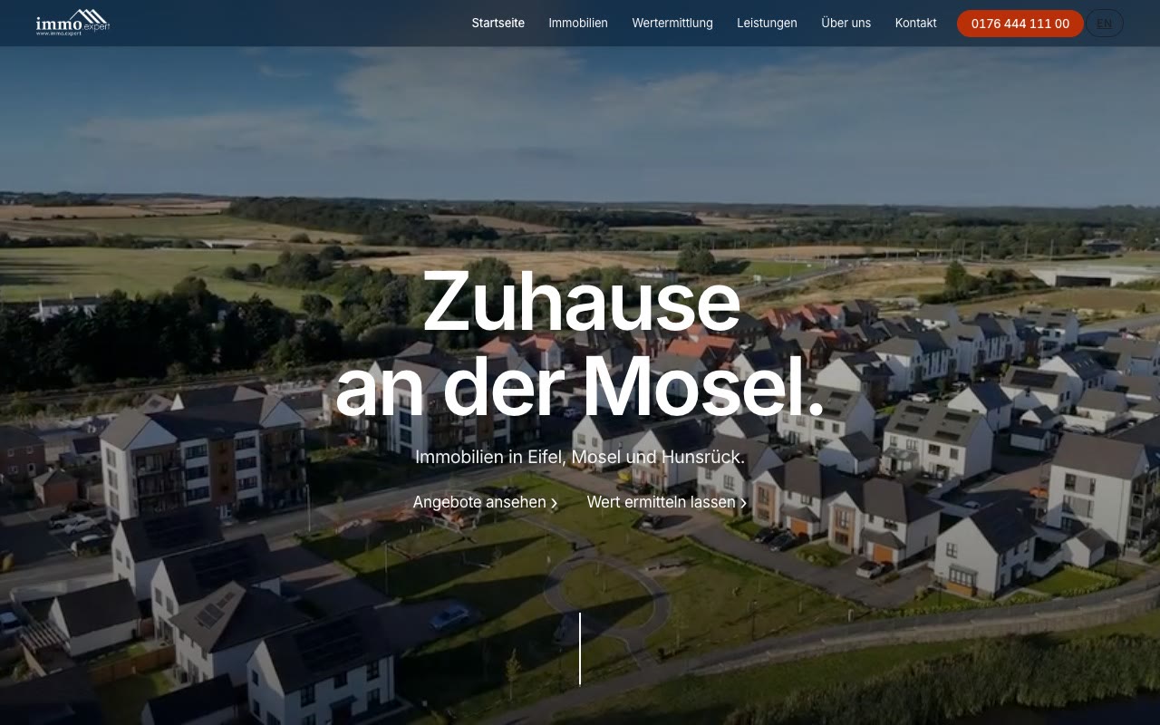 Website von Immo Expert